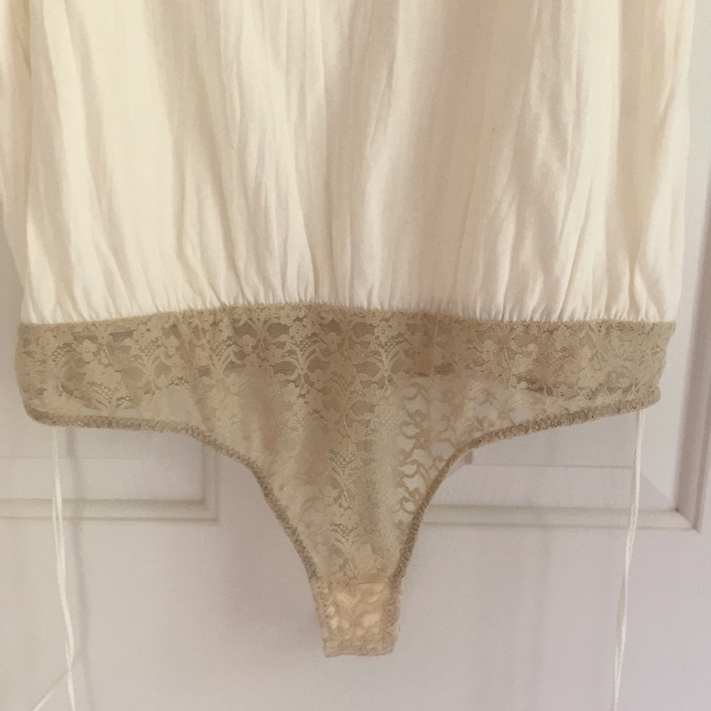 NWT Free People Sydney Tank Bodysuit White ivory - Picture 7 of 12